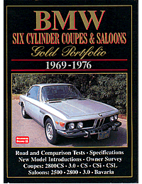 BMW Six Cylinder Coupes & Saloons Gold Portfolio 1969-1976
