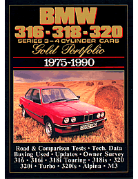 BMW 316, 318, 320 Series 3 - 4 Cylinder Cars Gold Portfolio 1975-1990