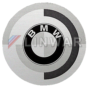 Emblem, BMW Motorsport Wheel Badge, 42mm Self Adhesive