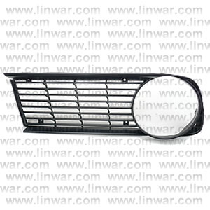 Front Grille LH, Black: 1502-2002/tii/turbo 08/73- (Plastic Grilles)