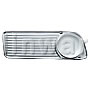 Front Grille, LH Silver: 1600-2002/ti/tii -09/73 (Metal Grilles)