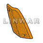 Indicator Turn Signal Lens, Amber LH: e21 - 316-323i