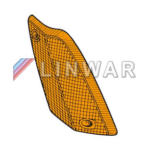 Indicator Turn Signal Lens, Amber LH: e21 - 316-323i