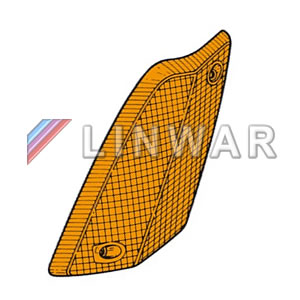 Indicator Turn Signal Lens, Amber RH: e21 - 316-323i