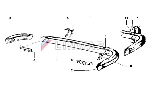 Rear Bumper 1502-2002/ti/tii -04/71 & turbo